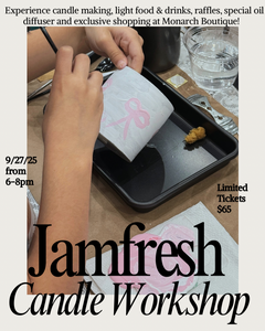 1 Year Candle Workshop Party 9/27 @ Monarch Boutique ✨ 6-8 pm